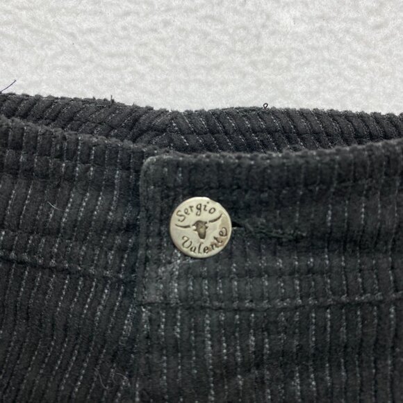 Sergio Valente Corduroy Pants Mens 33x36 Black Bootcut Cowboy Western VINTAGE - Picture 6 of 13